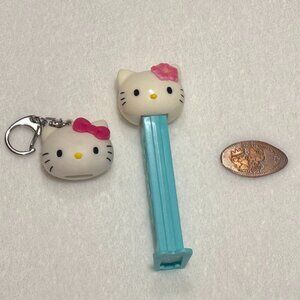 3/$20 - Hello Kitty Lot - PEZ Dispenser, Keychain and Collectable Coin